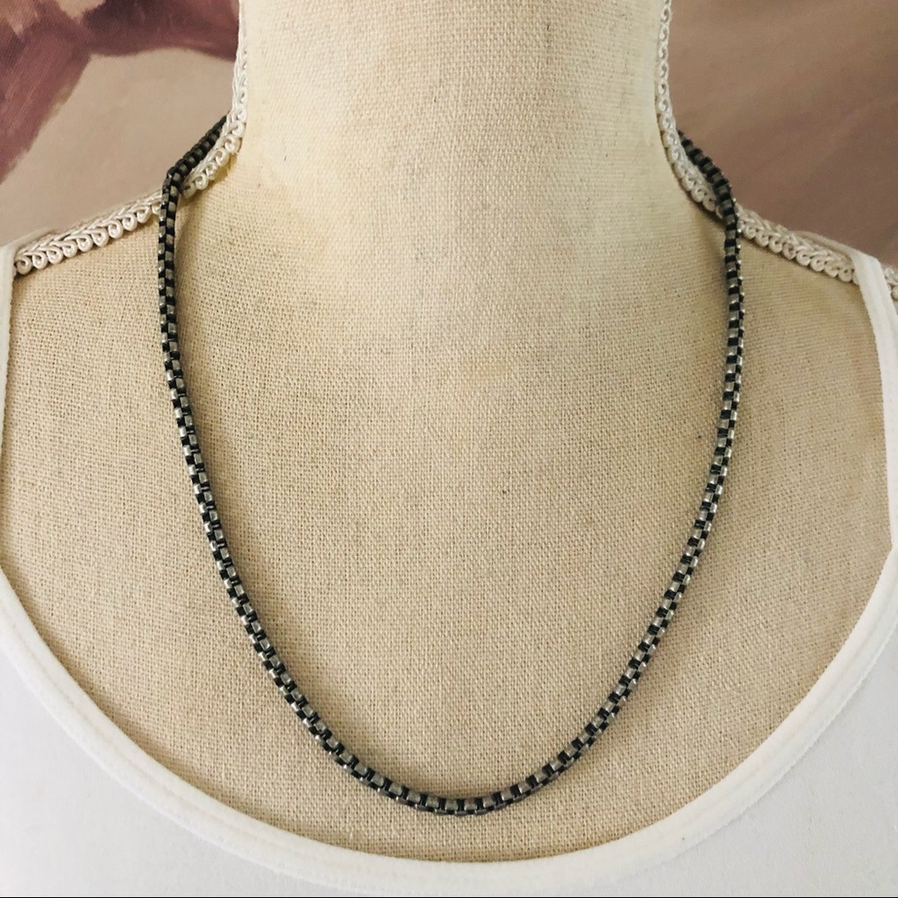Vintage 90s JCM steel chunky rope chain unisex
